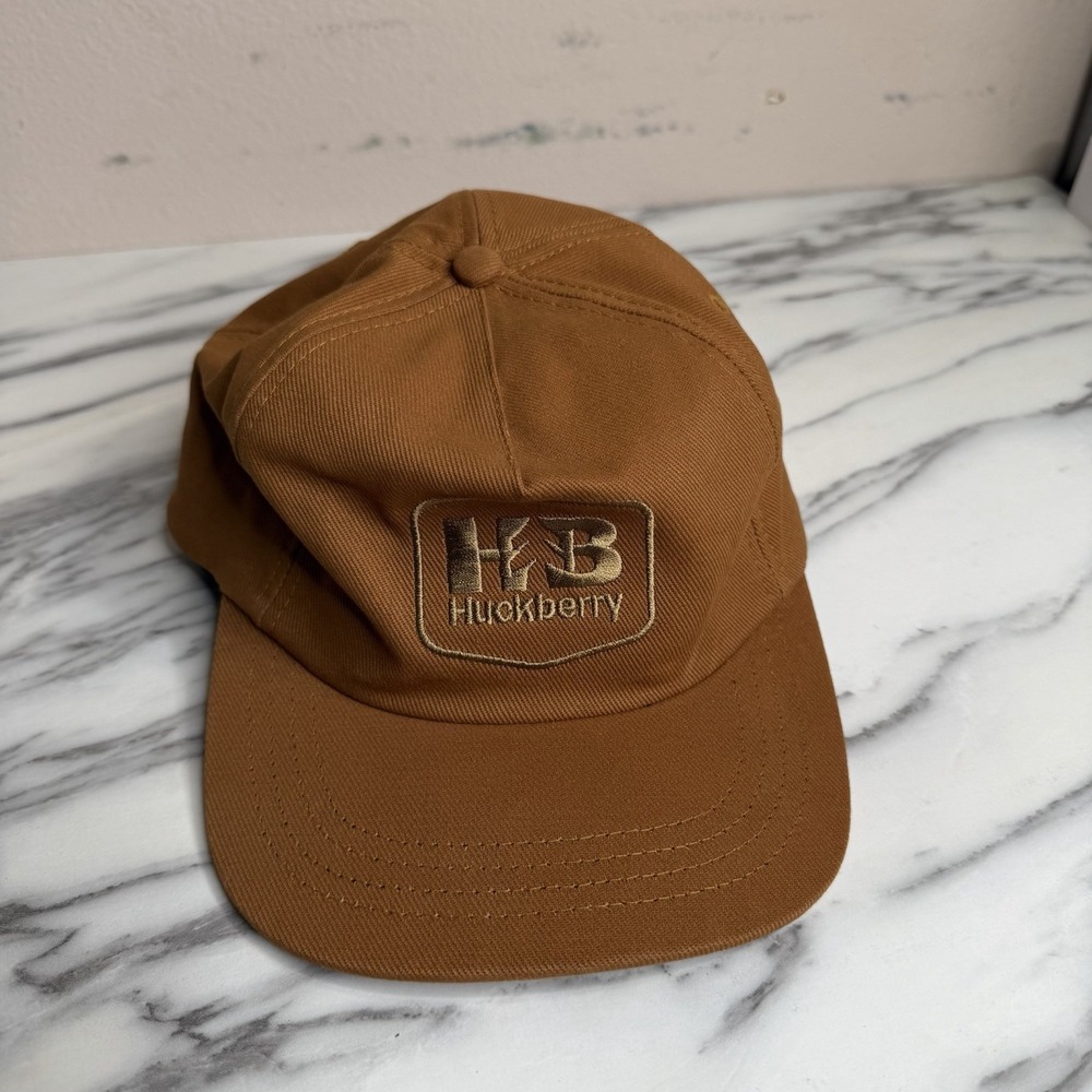 Huckberry Vintage Adventures Canvas Trucker Hat Baseball Cap Snapback Adjustable
